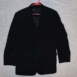 Wall Street Black Suit Blazer - Black - Size 40R